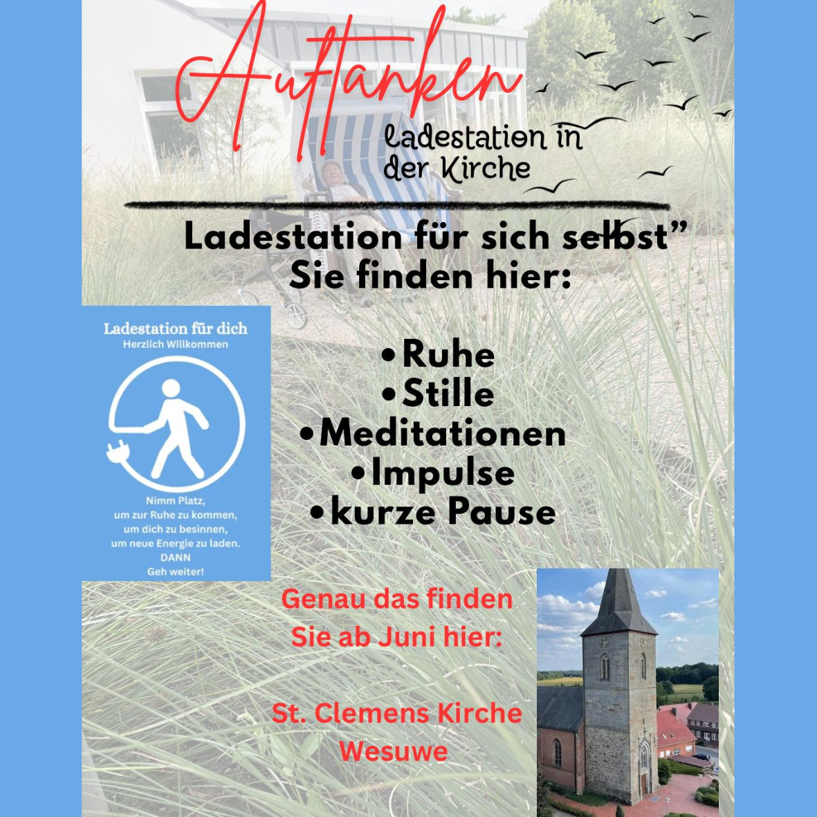 Im Juni lädt St. Clemens in Wesuwe zum Auftanken ein